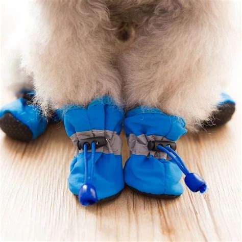 Small Dog Boots Puppy Anti-Slip Shoes Pet Protective Rain Snow Booties - Walmart.com - Walmart.com