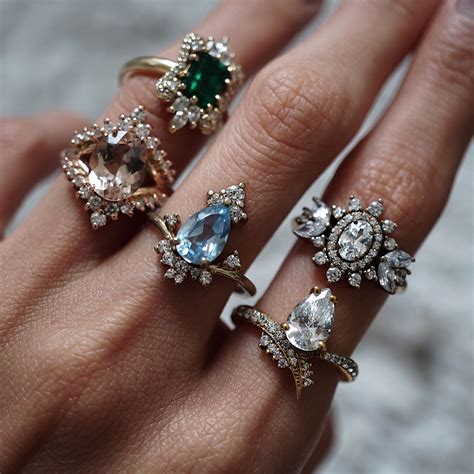 Discover Heirloom engagement rings featuring natural emerald ...