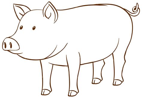 Cartoons Eye Clipart Black And White Pig