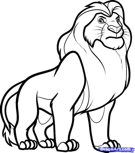 Mufasa Drawing at GetDrawings | Free download