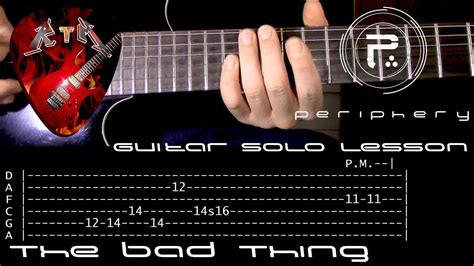 The Bad Thing Guitar Solo Lesson - Periphery (with tabs) - YouTube