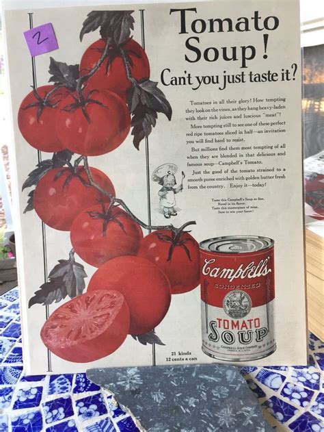 1925 and 1931 Vintage Campbell Soup Ads Vintage Ads - Etsy | Vintage ...