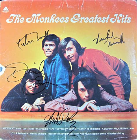 The Monkees Band Signed Album - Memorabilia Center