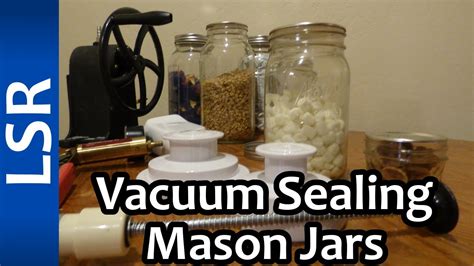 Dry Goods in Mason Jars - Vacuum Seal - Pump-n-Seal - YouTube