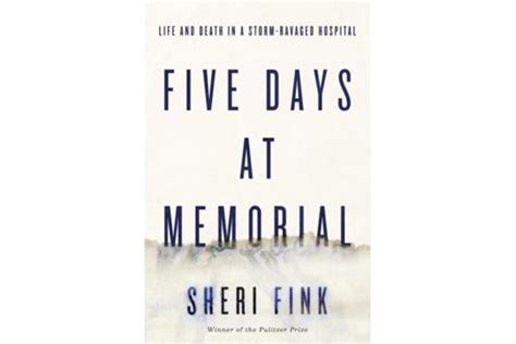 "Five Days at Memorial," by Sheri Fink - CSMonitor.com