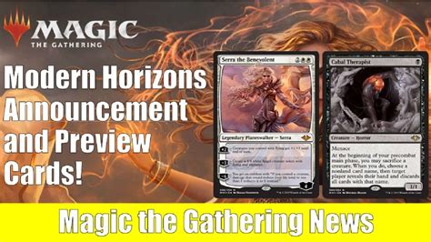 MTG Modern Horizons Set Announcement and Card Previews - YouTube