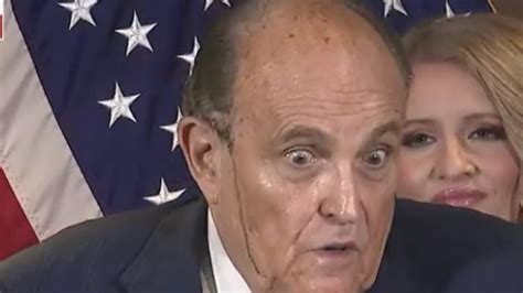 Rudy Giuliani's Live Hair Dye Blunder Has Everyone Talking