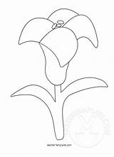 Lily And Cross Easter Coloring Pages sketch template