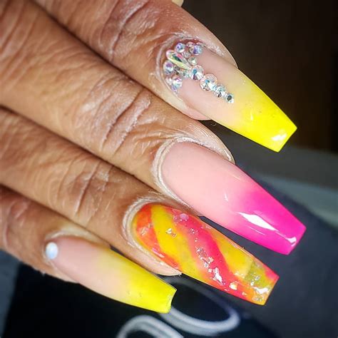 40+ Pretty Ideas for Pink and Yellow Nails that Turn Heads - Nail Designs Daily