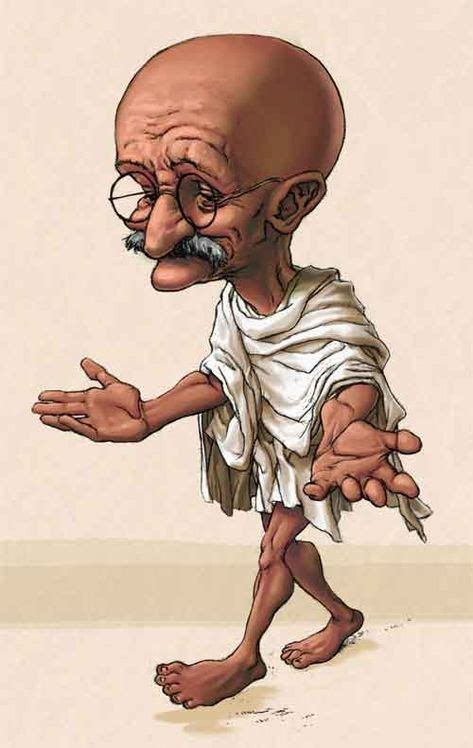 Mahatma Gandhi | Funny face drawings, Cute cartoon pictures, Caricature ...