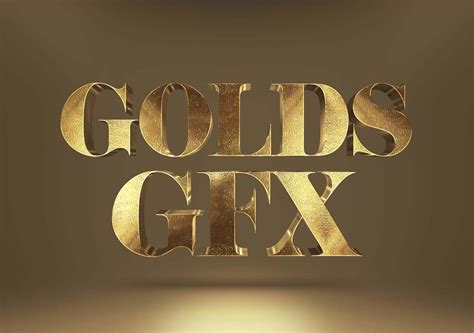 Free Gold Text Effect Mockup (PSD)