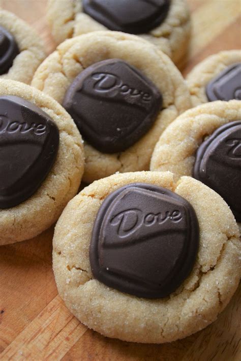 Make these easy and delicious peanut butter cookies with DOVE Dark Chocolate PROMISES a… | Dove ...