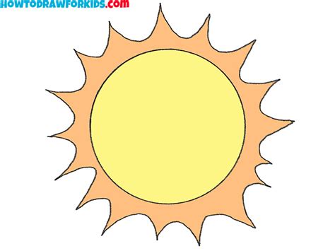 How to Draw the Sun - Easy Drawing Tutorial For Kids