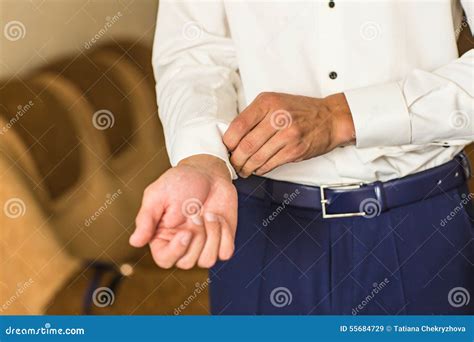 Man buttons shirt stock image. Image of cufflink, event - 55684729