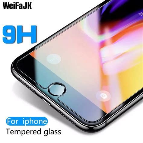 WeiFaJK Tempered Glass For iphone 7 Plus 5 5s se 6 6s Plus 8 Plus Glass ...