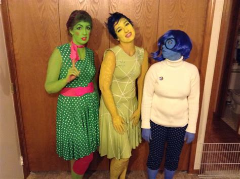 Disgust, Joy, and Sadness from Inside Out. Cosplay Costume by Kelsey ...