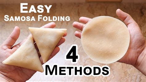 How To Fold Samosa _ Samosa Folding Technique(समोसा फोल्ड करने की विधि ...