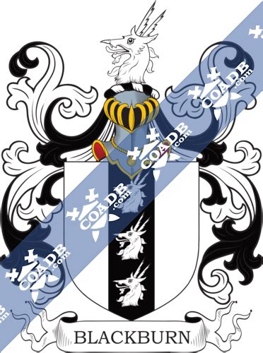 Blackburn Family Crest, Coat of Arms and Name History