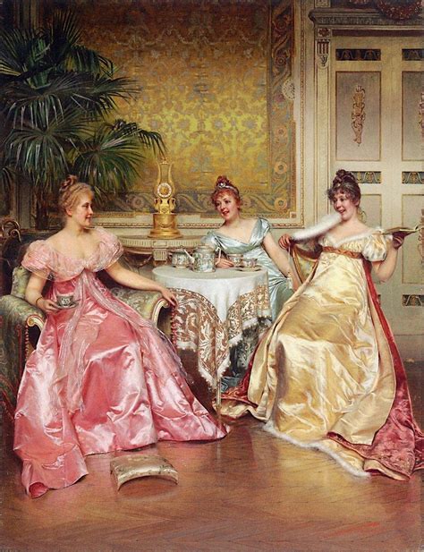 Charles Joseph Frederick Soulacroix - Afternoon Tea for Three ...