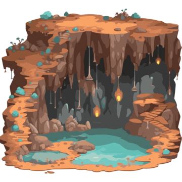 Cave Clipart An Image Of A Cartoon Cave Vector, Cave, Clipart, Cartoon PNG and Vector with ...