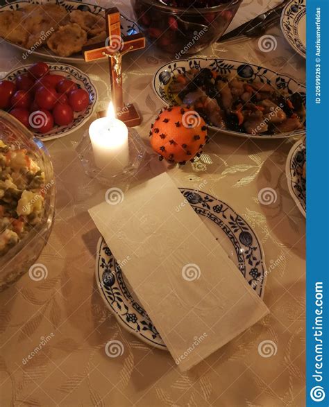 Traditional Lithuania Cuisine for Christmas Stock Image - Image of ...