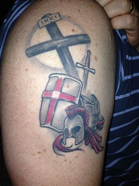 Armor of God tattoo based on two scriptures. Done by Kyle at The Washington Tattoo Collective ...