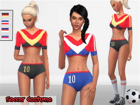 Soccer Costume by Puresim at TSR » Sims 4 Updates