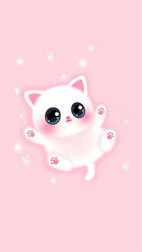 Kawaii Cat Kitty Wallpapers - Wallpaper Cave