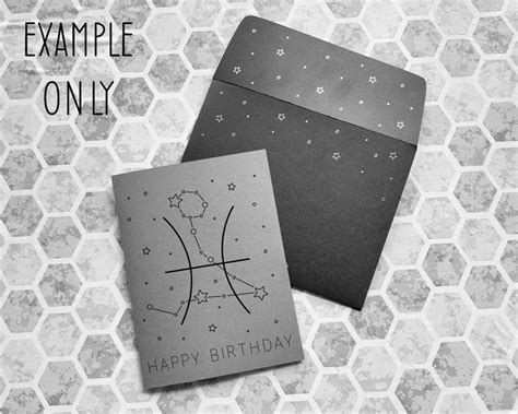 12x Zodiac Sign Constellation Birthday Card and Envelope Set, SVG Bundle, Cut and Draw Svg File ...