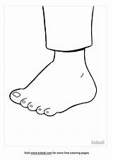 Foot Coloring Page sketch template