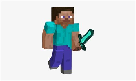 Minecraft Steve Diamond Sword