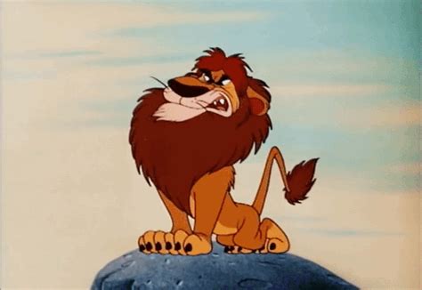 Animated Lion Roaring Gif