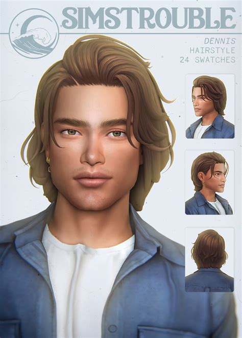 Dennis Hairstyle by simstrouble | simstrouble | Sims 4 hair male, Sims ...
