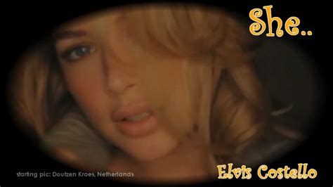 She - Elvis Costello - HD Lyrics on Screen - YouTube