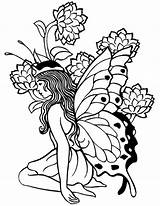 Fairy Coloring Pages For Adults  Best Coloring Kids sketch template