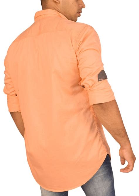 Men's Plain shirt - Peach color at Rs 335 | Men Cotton Shirts in Thrissur | ID: 16594887988