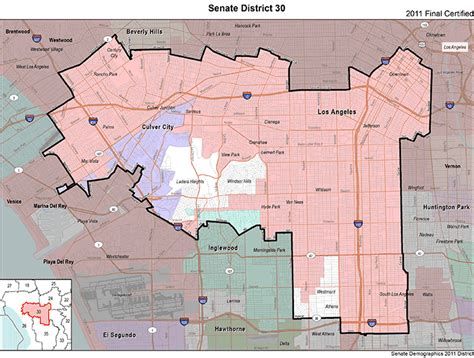 California State Senate District Map - Maping Resources