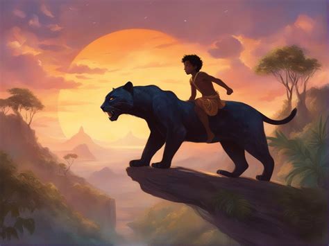 Mowgli Riding Bagheera by ZENART07 on DeviantArt