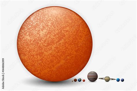 Solar System Planets Size Comparison