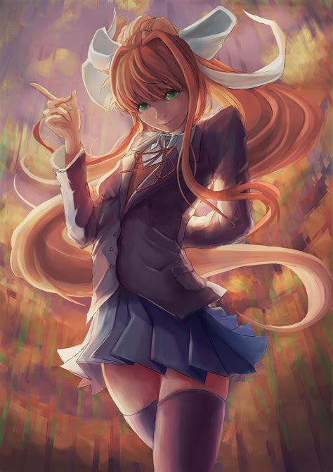 Monika DDLC by IKHC on DeviantArt