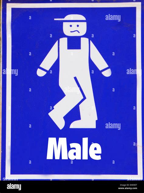 A funny Male toilet sign Stock Photo: 62087728 - Alamy