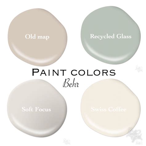 Behr paint color scheme, modern farmhouse paint scheme | Behr paint colors, House color palettes ...