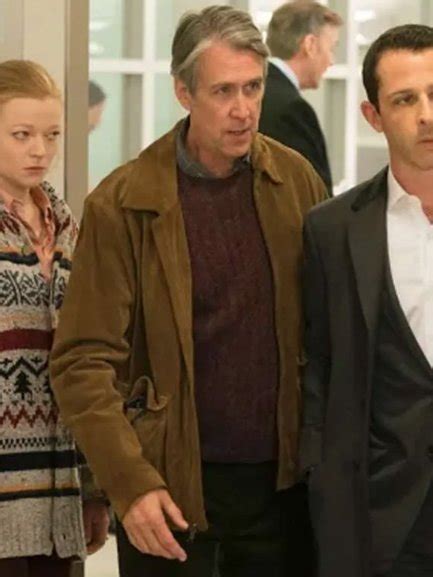 Connor Roy Succession Brown Leather Jacket - The Movie Fashion