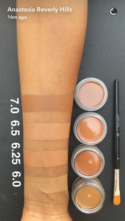 Pinterest:TrillkissesXo Anastasia of Beverly Hills concealer swatches ...