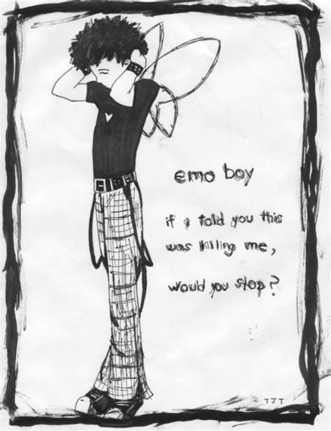 Emo Boy Sketch at PaintingValley.com | Explore collection of Emo Boy Sketch