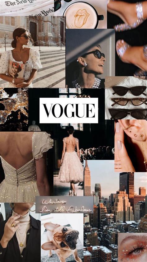 dark, fashion, vogue, wallpaper collage #aesthetic #Collage #vogue wallpaper #wallpaper | Vogue ...