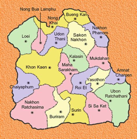 Map of Upper Northeastern Thailand. | Download Scientific Diagram