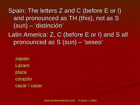 Regional Differences in Spanish Dialects