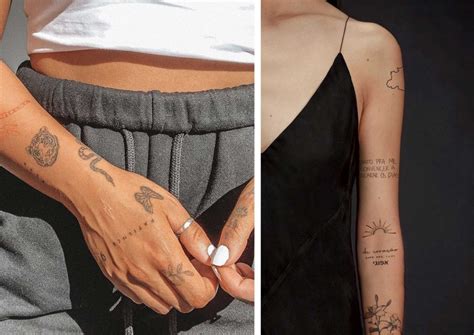 Minimalist Tattoos are The New Black - FashionActivation