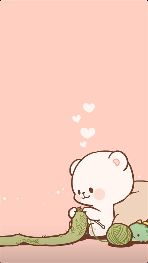 Milk and Mocha Wallpaper Match #2 | Cute emoji wallpaper, Cute cartoon ...